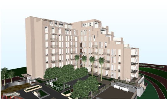 Architectural BIM 3D model