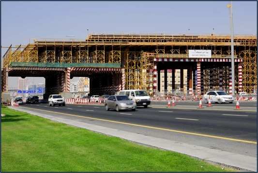 Bridges across Sh.Zayed road